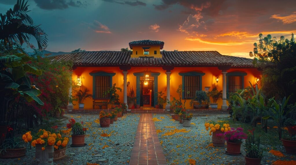 colourful traditional mexican house 23 2151769218